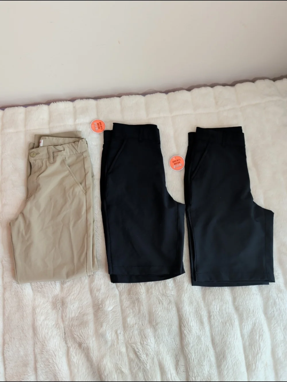 The Children's Place Khaki and Black Kids Shorts Trio